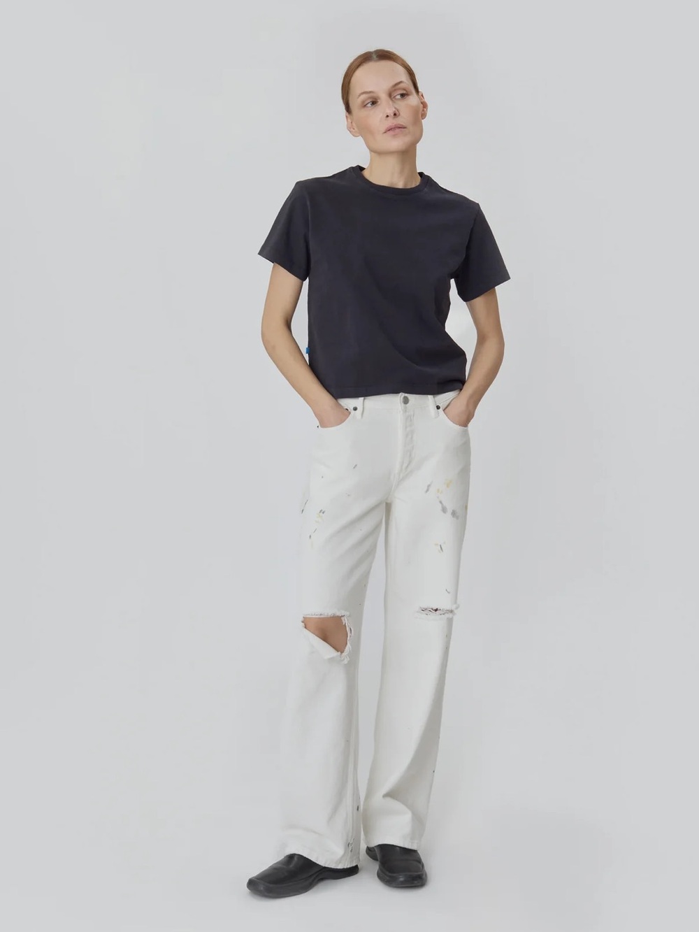Still Here Painter Jeans in Milk